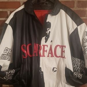 Vintage Leather Tony Montana Scarface Coat